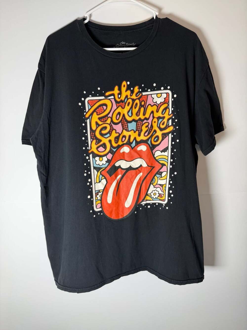 The Rolling Stones Graphic T-Shirt Size XL Black Band Tee